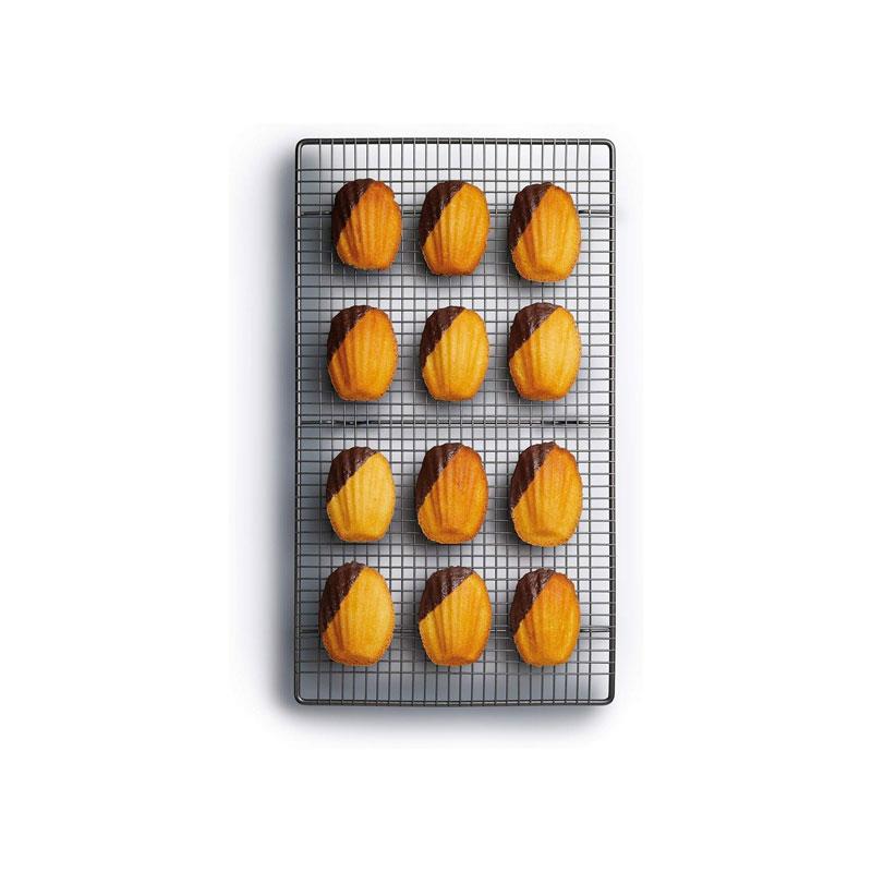 MasterClass Non-Stick Cooling Tray Sleeved Robust Carbon Steel 46cm x 26cm Silver