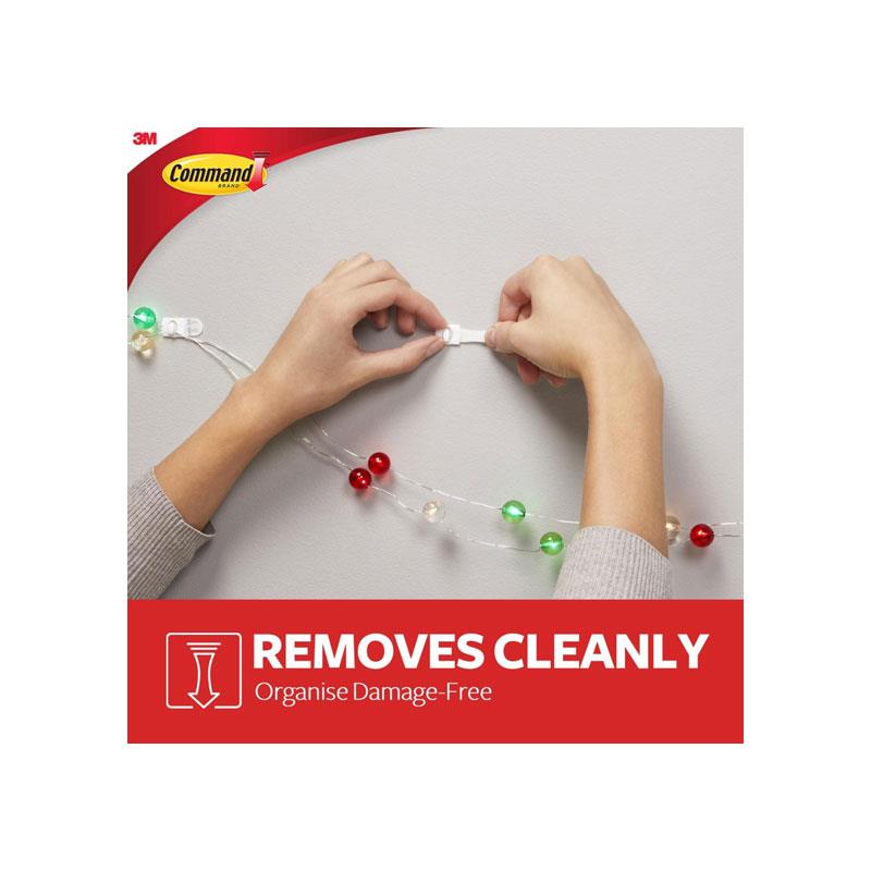 3M Command Decorating Clips Mini 20 Clips And 24 Mini Strips White