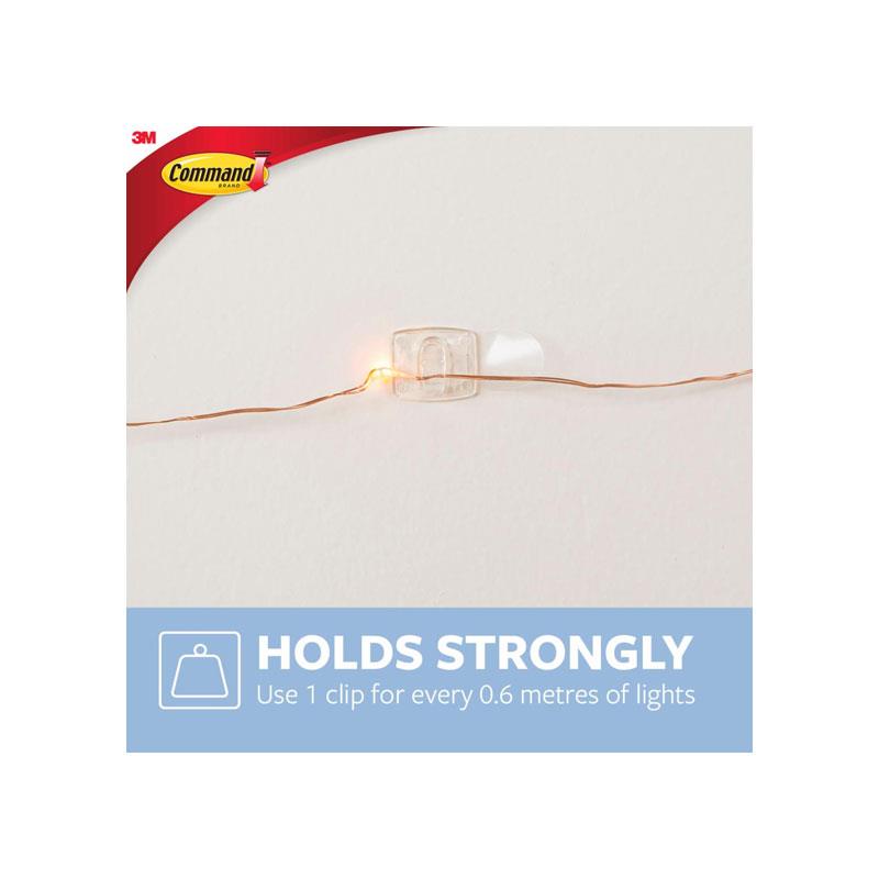 3M Command Decorating Clips With Strips Mini 20 Clips And 24 Mini Strips Clear/Transparent