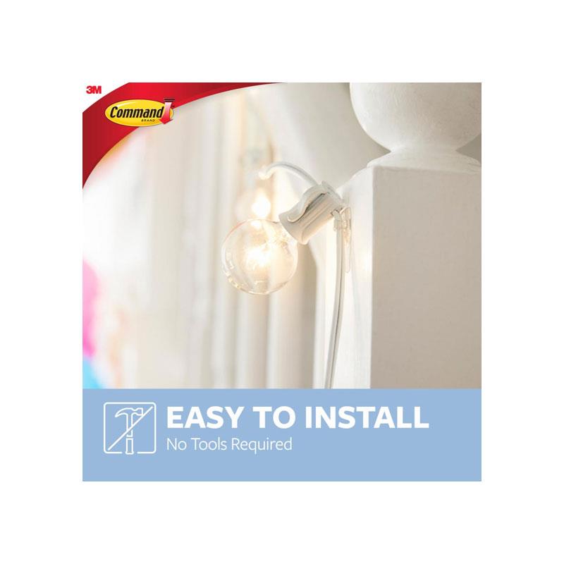 3M Command Decorating Clips With Strips Mini 20 Clips And 24 Mini Strips Clear/Transparent