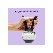 Chef'n SaltBall Salt Grinder One Handed Refillable Salt Mill Adjustable From Ultra-Fine To Coarse Black