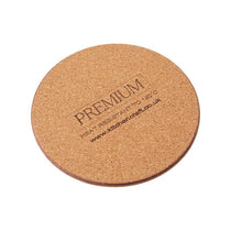 Creative Tops Cork-Backed Premium Round Coasters Set Printed Gold Impressions Wood Pack Of 4 12cm Gold/Grey