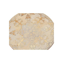 Creative Tops Cork-Backed Premium Round Coasters Set Printed Gold Impressions Wood Pack Of 4 12cm Gold/Grey