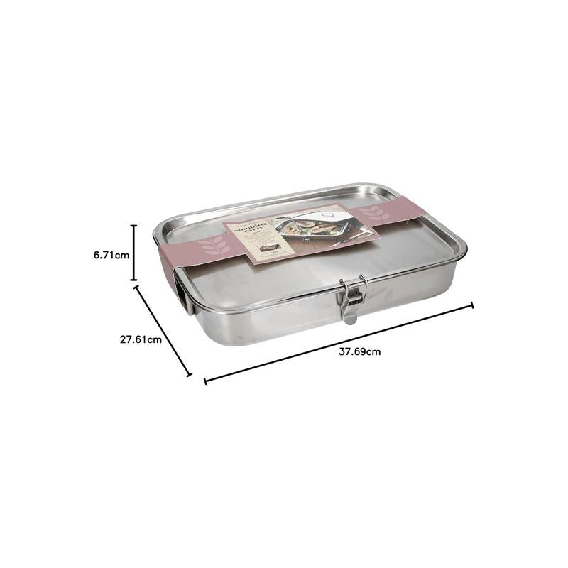 KitchenCraft Home Made BBQ/Stovetop Smoker Oven Stainless Steel 37.5 x 27 cm Silver