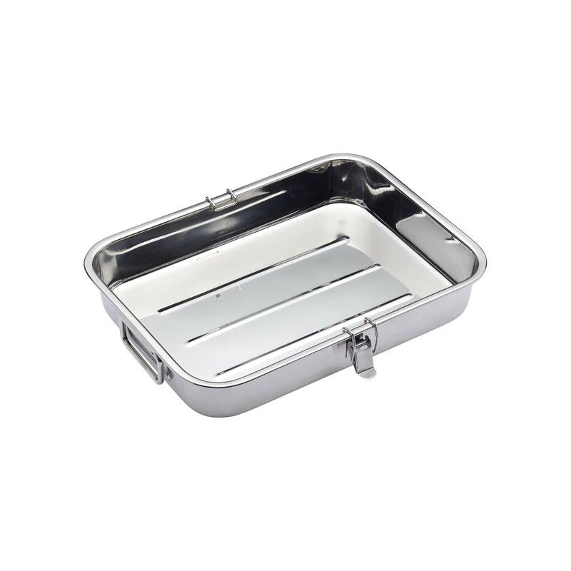 KitchenCraft Home Made BBQ/Stovetop Smoker Oven Stainless Steel 37.5 x 27 cm Silver