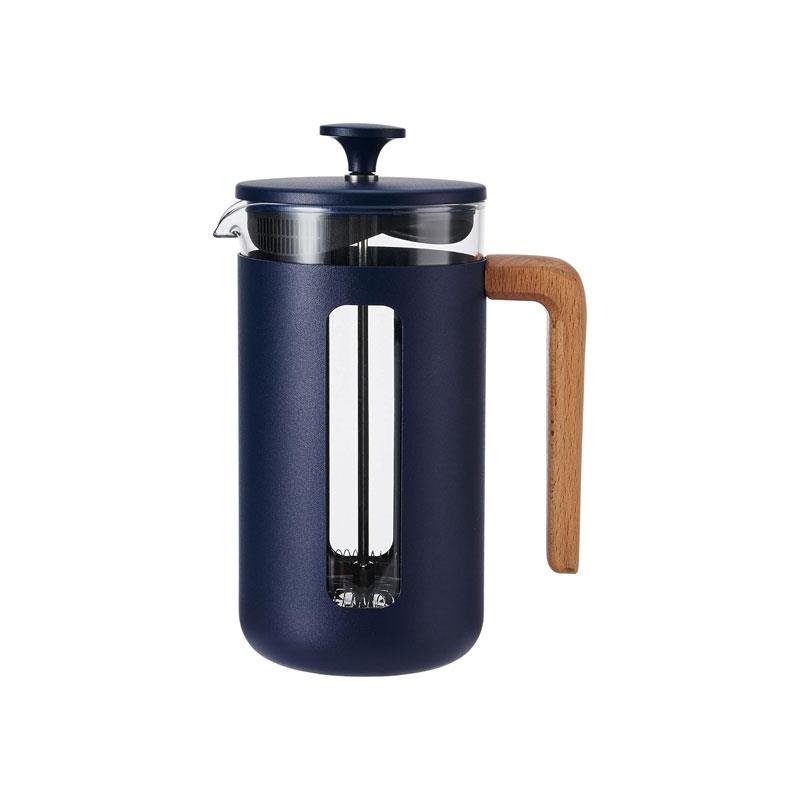 La Cafetiere Pisa 8-Cup Cafetiere French Presses Coffee Maker Borosilicate Glass Stainless Steel Navy Main image