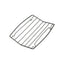 MasterClass Roasting Rack Non-Stick Heavy Duty V Shaped Carbon Steel 26 x 20 cm Silver