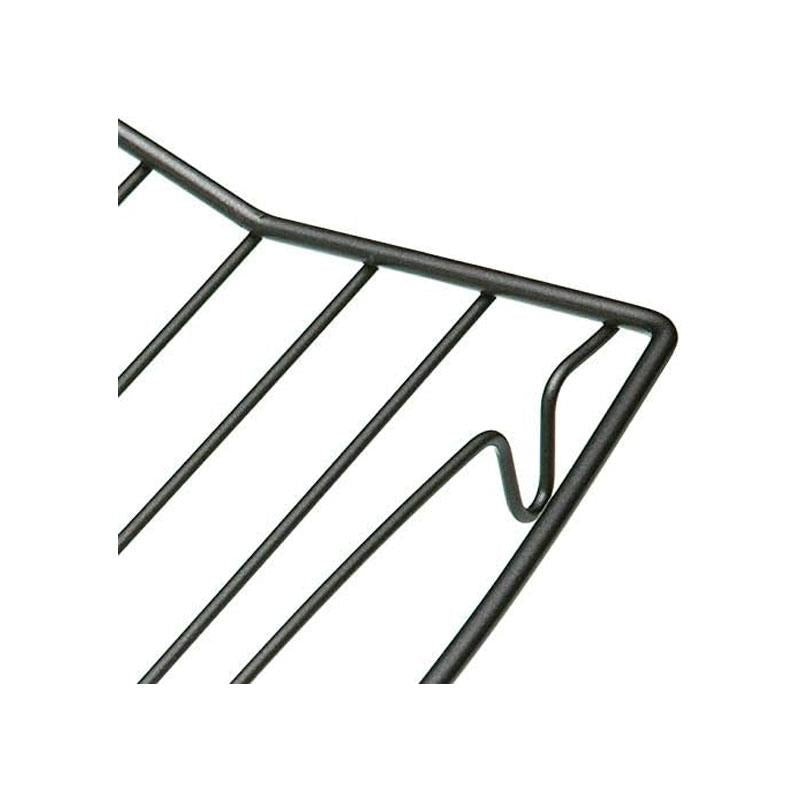 MasterClass Roasting Rack Non-Stick Heavy Duty V Shaped Carbon Steel 26 x 20 cm Silver