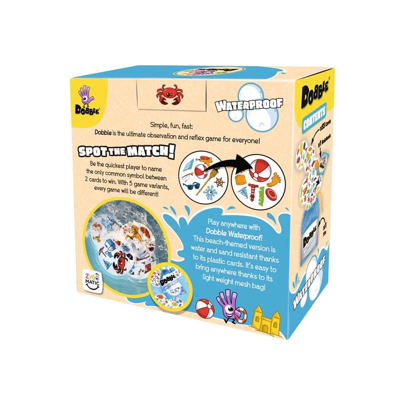 Asmodee Dobble Waterproof Family Card Game 15 Minutes Playing Time 2-8 Players Multicolour Secondary image