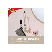 3M Command Small Metallic Hook 4 Hooks 225g Weight Capacity Black