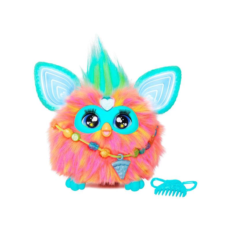 Furby Hasbro Coral Interactive Toy Plush English Version 6 Inch Electronic Pets Toys Multicolour