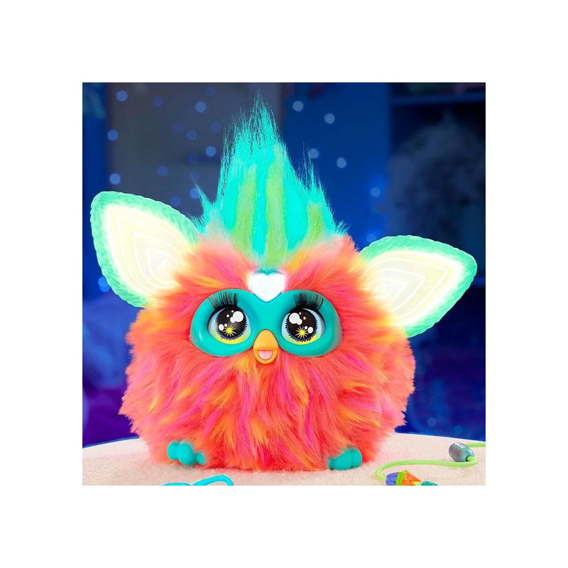 Furby Hasbro Coral Interactive Toy Plush English Version 6 Inch Electronic Pets Toys Multicolour