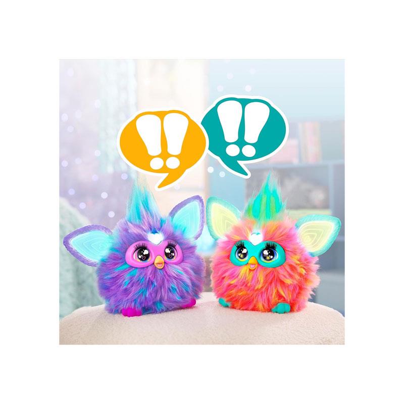 Furby Hasbro Coral Interactive Toy Plush English Version 6 Inch Electronic Pets Toys Multicolour
