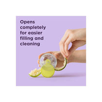 Chef'n GarlicZoom Garlic Chopper Handheld Garlic & Herb Slicer Vegetable Gadget Green/Clear