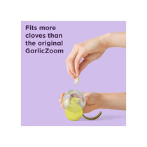 Chef'n GarlicZoom Garlic Chopper Handheld Garlic & Herb Slicer Vegetable Gadget Green/Clear