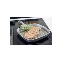KitchenCraft Square Grill Pan 23cm Cast Iron Griddle Pan Black