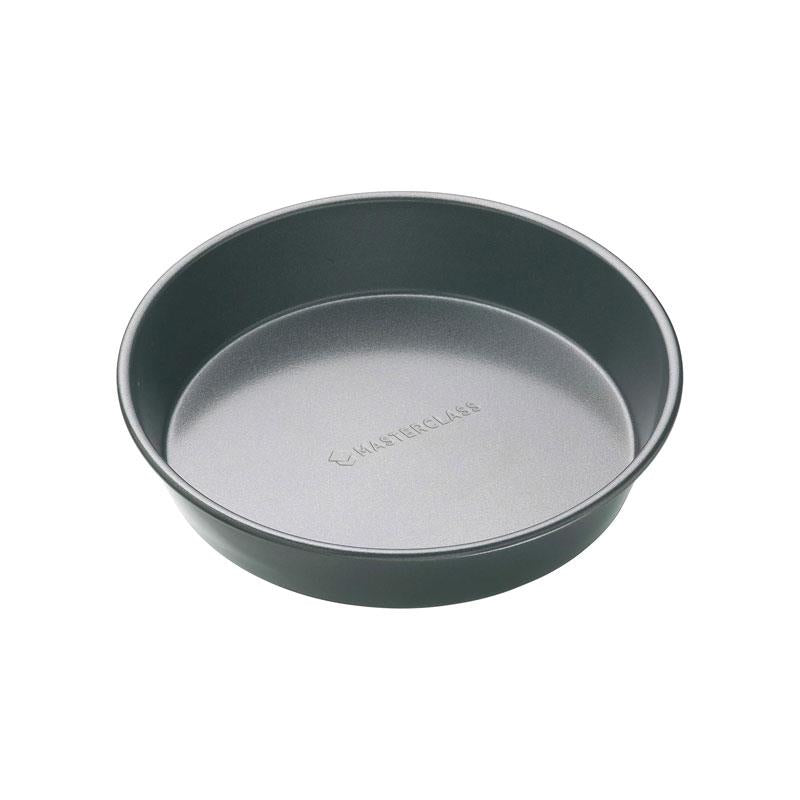 MasterClass Deep Pie Pan 23cm Baking Tin/Tart Tin Non-Stick 9 Inch Round Pan Carbon Steel Grey Main image