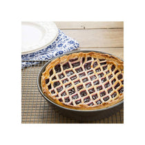 MasterClass Deep Pie Pan 23cm Baking Tin/Tart Tin Non-Stick 9 Inch Round Pan Carbon Steel Grey