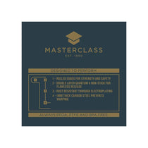 MasterClass Deep Pie Pan 23cm Baking Tin/Tart Tin Non-Stick 9 Inch Round Pan Carbon Steel Grey
