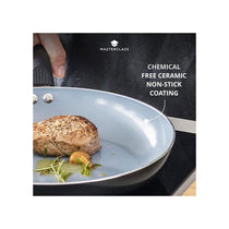MasterClass Eco Frying Pan 30cm Ceramic Non-Stick Aluminium Large Black