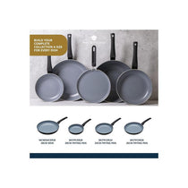 MasterClass Eco Frying Pan 30cm Ceramic Non-Stick Aluminium Large Black