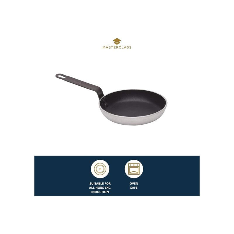 MasterClass Heavy Duty Frying Pan 20cm Aluminium Non-Stick Black