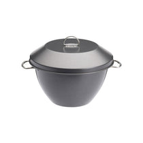 MasterClass Pudding Steamer 2 Litres Non-Stick Robust Carbon Steel Black
