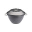 MasterClass Pudding Steamer 2 Litres Non-Stick Robust Carbon Steel Black