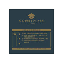 MasterClass Pudding Steamer 2 Litres Non-Stick Robust Carbon Steel Black