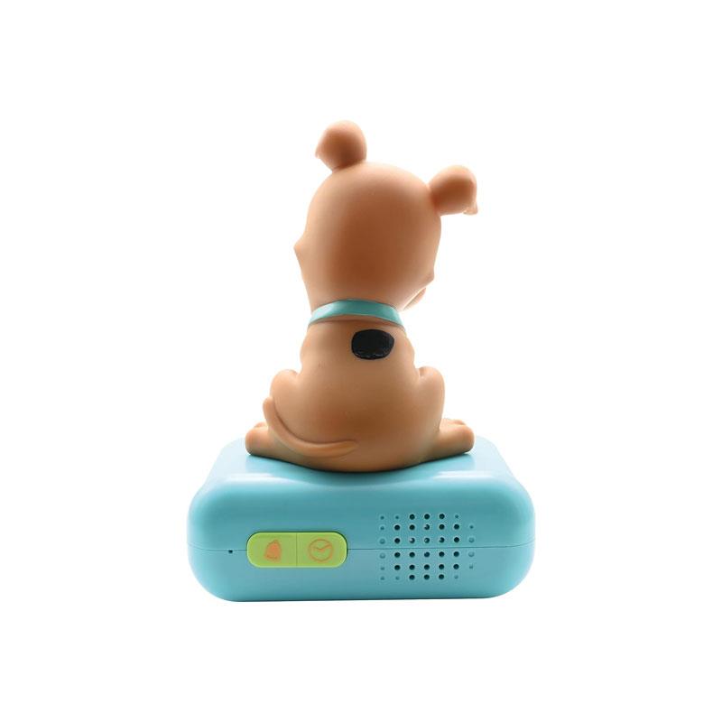 Lexibook 3D Scooby Doo Childrens Clock With Night Light Alarm Snooze Brown/Green