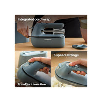 Kenwood QuickMix Go Electric Hand Mixer Beaters Kneader 5 Speed Levels 350W Storm Blue