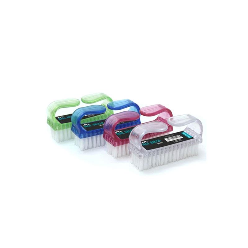 JVL Plastic Nail Brush An Everyday Essential With Soft Bristles For Gentle Cleaning Assorted Colours Main image