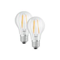 Osram LED 40W E27 Filament Clear Glass GLS ES Bulb Twin Pack