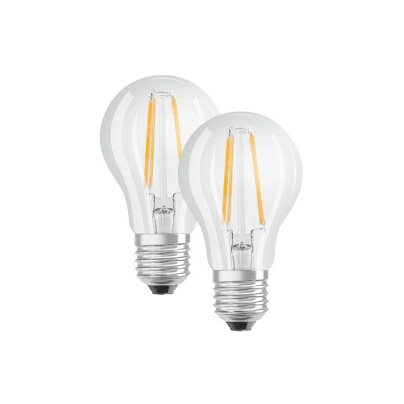 Osram LED 40W E27 Filament Clear Glass GLS ES Bulb Twin Pack