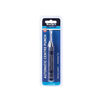 BlueSpot Tools Automatic Centre Punch Spring Loaded Hardened Tip Metal Black