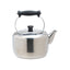 MasterClass Deluxe Farmhouse Style Stovetop Kettle 2 Litres Stainless Steel Heavy Duty Induction-Safe Silver