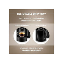 Lavazza Jolie & Milk EVO Pod Coffee Machine With Integrated Milk Frother And Removable Grid 1250W 0.6 Litres Black