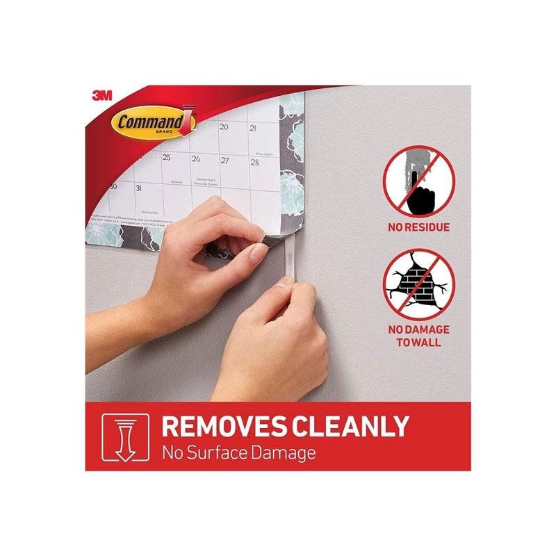 3M Command Poster Strips Small Mounting Adhesive 12 Small Strips White
