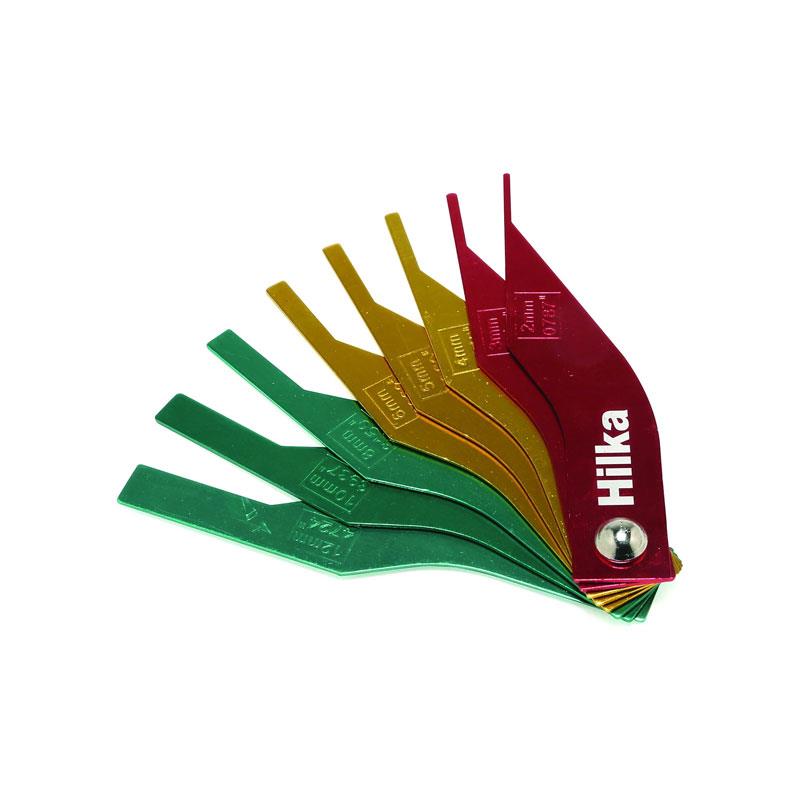 Hilka Tools Brake Pad Thickness Gauge Set Aluminium Set of 8 Main image