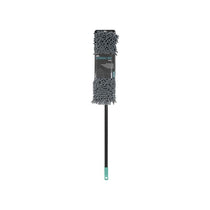 JVL Chenille Extendable Flat Floor Mop Super-Absorbent Grey/Turquoise