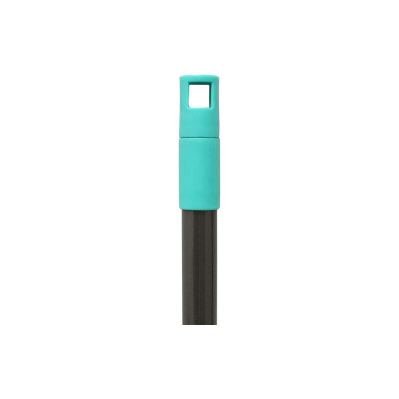 JVL Chenille Extendable Flat Floor Mop Super-Absorbent Grey/Turquoise
