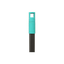JVL Chenille Extendable Flat Floor Mop Super-Absorbent Grey/Turquoise