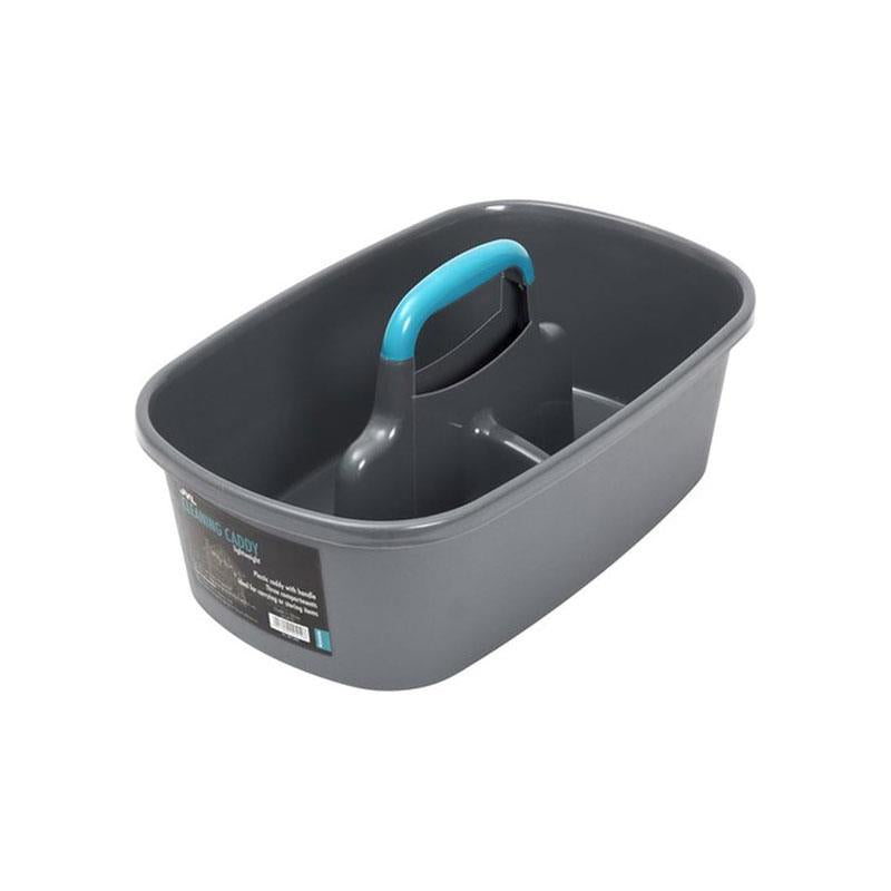 JVL Cleaning Caddy With Handle Cleaning Buckets Bowl Grey And Teal