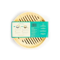 School of Wok 10 Inch 2-Tier Bamboo Steamer Basket 25cm 2.5 Litres Bamboo