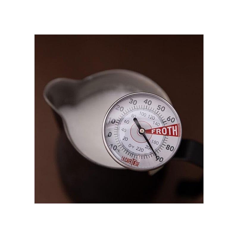La Cafetiere Milk Frother Thermometer Stainless Steel Silver