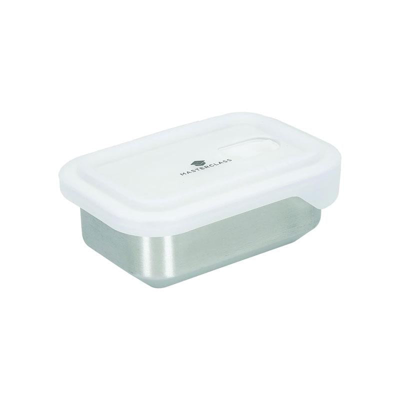 MasterClass All-In-One Stainless Steel Container Food Storage With Lid Snack-Sized 500ml Silver Main image