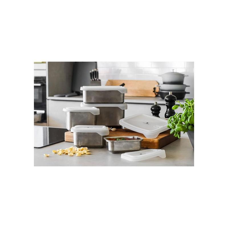 MasterClass All-In-One Stainless Steel Container Food Storage With Lid Snack-Sized 500ml Silver Secondary image