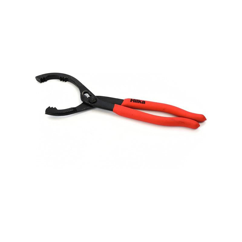 Hilka Tools Oil Filter Pliers Alloy Steel Anti-Slip Grip Handles Black
