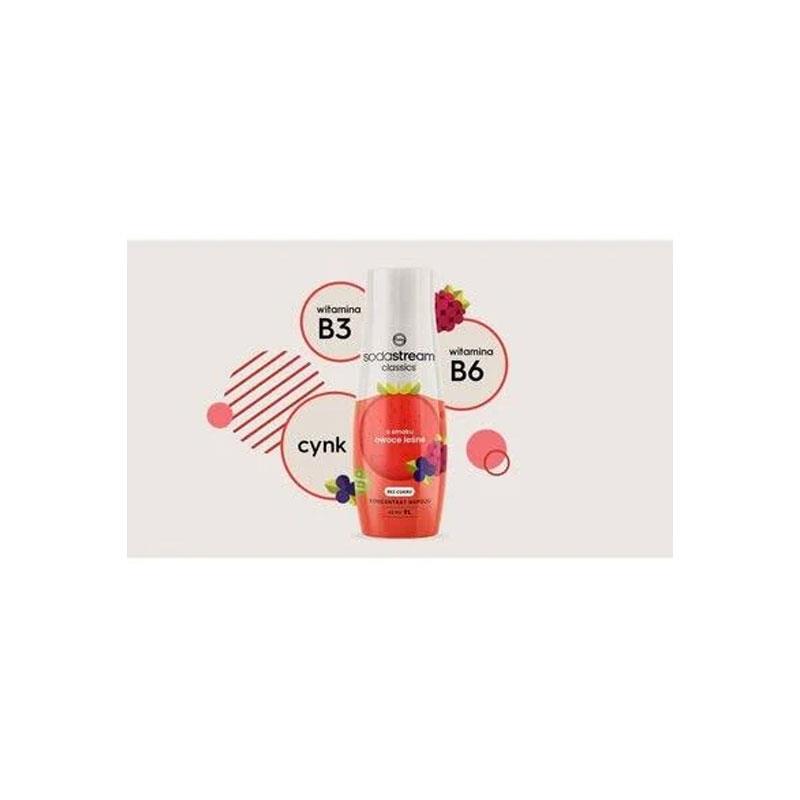 SodaStream Classics Red Berries Zeros Drink Mix 440ml Soda Syrup For Sparkling Flavoured Water