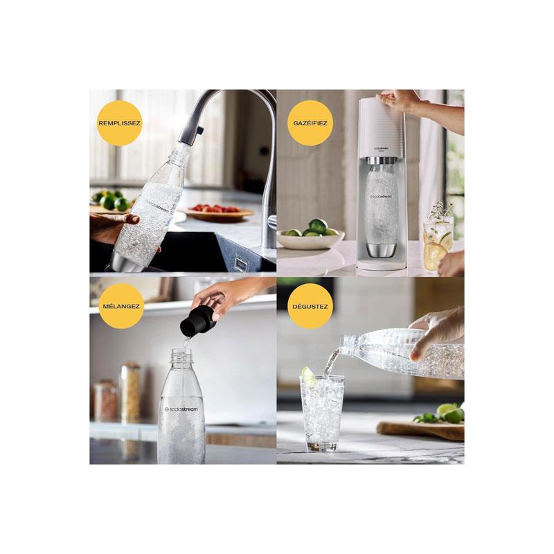 SodaStream Fuse Carbonated Drinks Bottle 1 Litre Sparkling Water Makers Large Soda Water Plastic Bottle